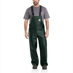 Carhartt Waterproof bib overalls-Large-Green